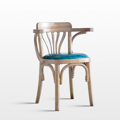 Style de design contemporain Chaise de restaurant en bois massif rembourrée pour la distribution de meubles à domicile