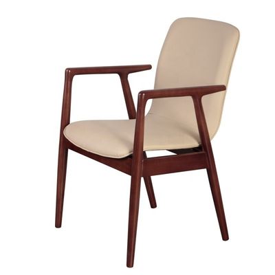 Chaise de salle à manger d'hôtel de luxe en bois massif en design de loisirs moderne pour les meubles de restaurant