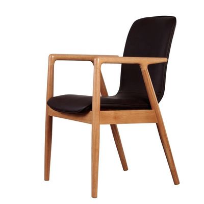 Chaise de salle à manger d'hôtel de luxe en bois massif en design de loisirs moderne pour les meubles de restaurant