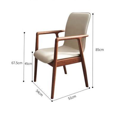 Chaise de salle à manger d'hôtel de luxe en bois massif en design de loisirs moderne pour les meubles de restaurant