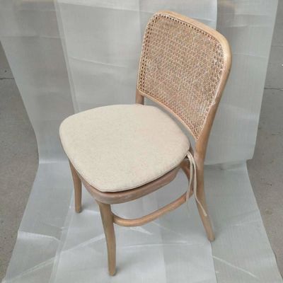 Chaise de salle à manger à cadre de rotin moderne Chaise de banquet pour événements W45cm*D51cm*H83cm