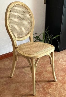 Généraux Meubles de maison de style vintage français Chaises à manger en bois Chaises de mariage en tissu pour hôtel