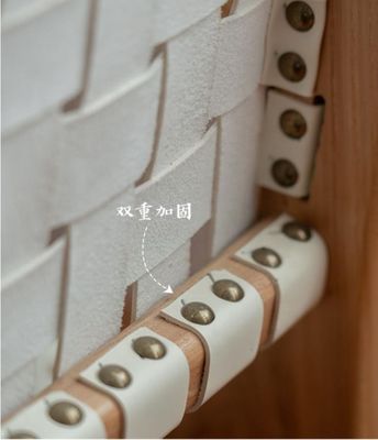 Hôtel Nordic Design Cendre massif de bois de cheval selle en cuir siège tissé chaise à manger empilable pour café et restaurant moderne