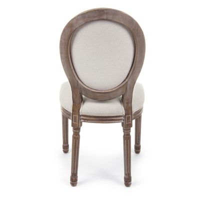NO Chaise de banquet en bois massif pliée Louis pour événements Chaise de mariage et d'événement nordique D54*W53*SH44.5*H76.5
