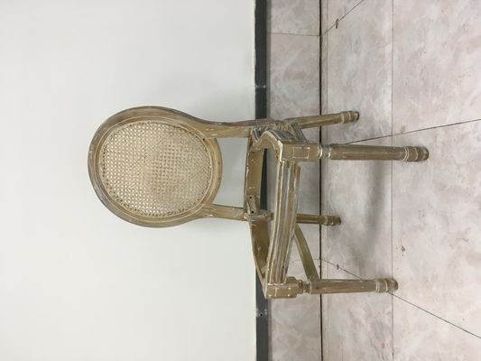 NO Chaise de banquet en bois massif pliée Louis pour événements Chaise de mariage et d'événement nordique D54*W53*SH44.5*H76.5