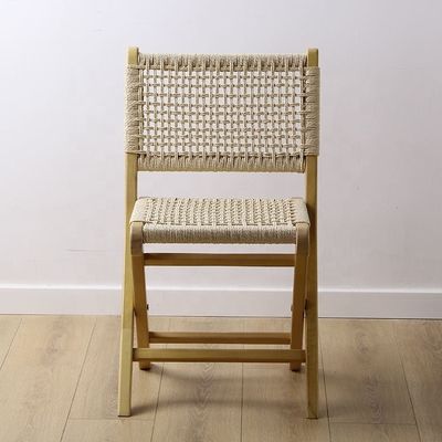 Réception de mariage et événement Meubles d'hôtel en bois massif Chaise à manger pliante en bois massif avec finition de peinture en nitrolacque / PU