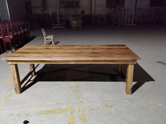Commercialisation en gros Banquet Hôtel maison pliable en bois massif de pin Table et banc de ferme de luxe de style classique avec emballage de courrier Y
