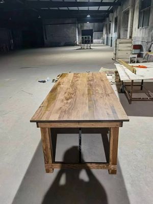 Commercialisation en gros Banquet Hôtel maison pliable en bois massif de pin Table et banc de ferme de luxe de style classique avec emballage de courrier Y