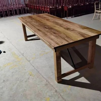 Commercialisation en gros Banquet Hôtel maison pliable en bois massif de pin Table et banc de ferme de luxe de style classique avec emballage de courrier Y