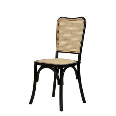 Chaise de salle à manger en rotin en bois moderne pour des sièges classiques et confortables