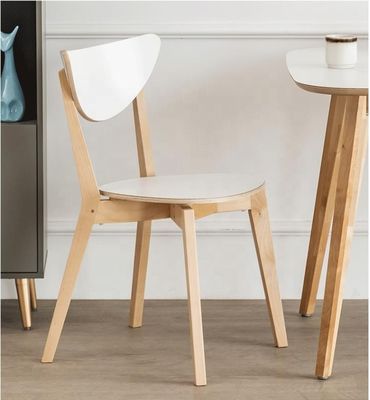 Appartement Meubles modernes Café en bois massif Chaise de restaurant en noyer