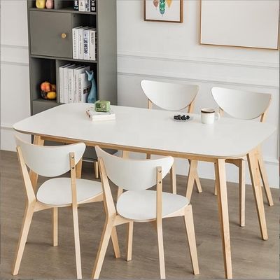 Appartement Meubles modernes Café en bois massif Chaise de restaurant en noyer