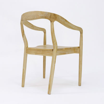 Villa moderne empilable en bois massif Banquet de mariage Chaise en bois pour meubles de salle à manger à Villa