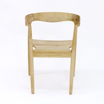 Villa moderne empilable en bois massif Banquet de mariage Chaise en bois pour meubles de salle à manger à Villa