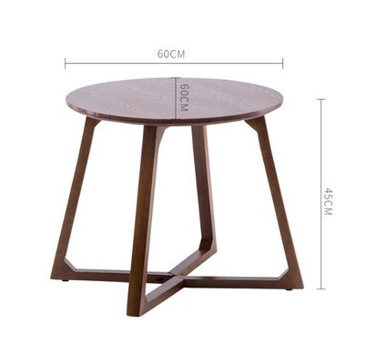 Table à café en bois à jambes croisées Table d'appoint Moderne style de conception en Burlywood / couleur noyer