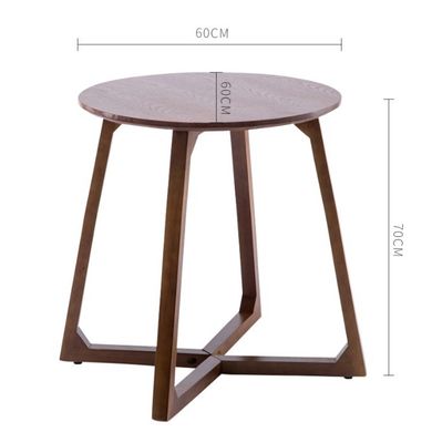 Table à café en bois à jambes croisées Table d'appoint Moderne style de conception en Burlywood / couleur noyer