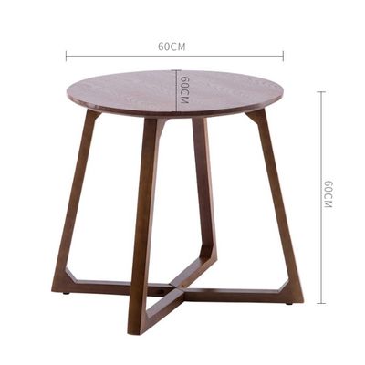 Table à café en bois à jambes croisées Table d'appoint Moderne style de conception en Burlywood / couleur noyer