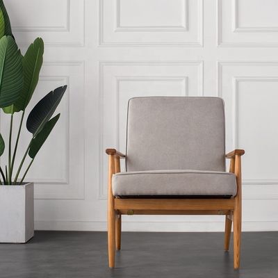 Meubles de salon modernes canapé à bascule en bois fauteuil avec siège en velours en tissu
