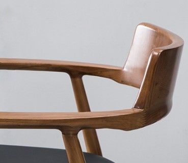 Chaises de salle à manger en bois massif rembourrée de style nordique classique pour salle à manger et salon