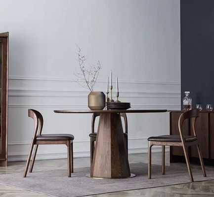 Chaise de restaurant tapissée en bois massif nordique moderne Chaises à manger avec dimensions W48.5cm*D55.2cm*H77cm