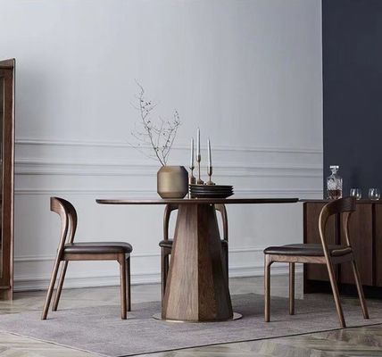 Chaise de restaurant tapissée en bois massif nordique moderne Chaises à manger avec dimensions W48.5cm*D55.2cm*H77cm