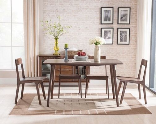 Chaises de salle à manger en bois massif de style classique nordique pour les meubles de restaurant