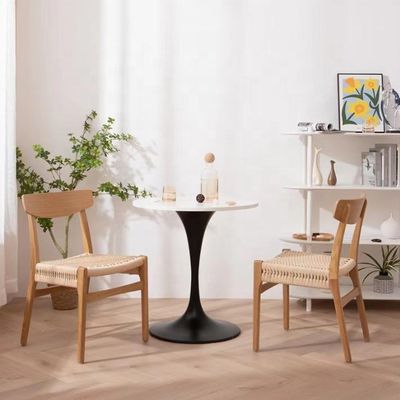 Meubles de salle à manger et de salon classiques Bon design Chaises en chêne ancien en bois Wishbone avec siège à corde