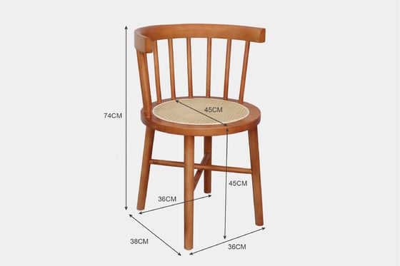 Couleurs personnalisées Conception client Acceptable Chaise en rotin moderne nordique Meubles en bois