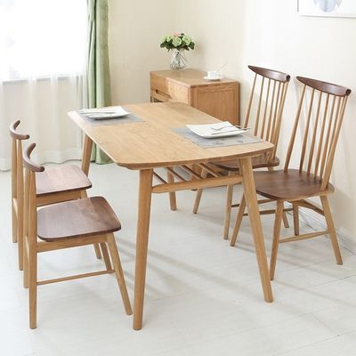 Chaise de cuisine de luxe en bois massif classique pour restaurant classique