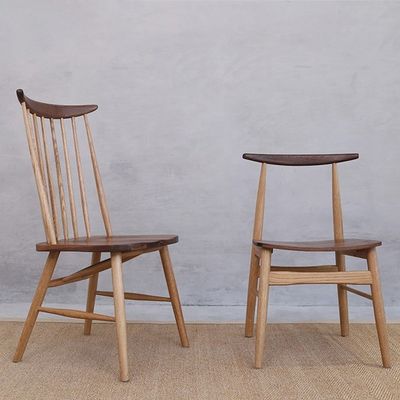 Chaise de cuisine de luxe en bois massif classique pour restaurant classique