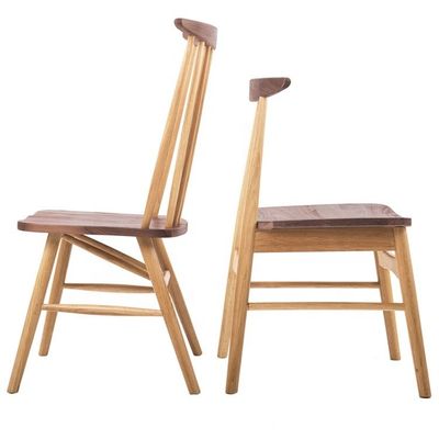 Chaise de cuisine de luxe en bois massif classique pour restaurant classique