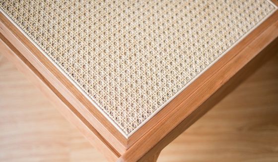 Design contemporain Meubles de maison Chaise en rotin tissé Chaise en bois massif pour espaces de loisirs Style contemporain