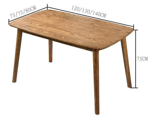 Table à manger en bois massif pour les mariages en bois