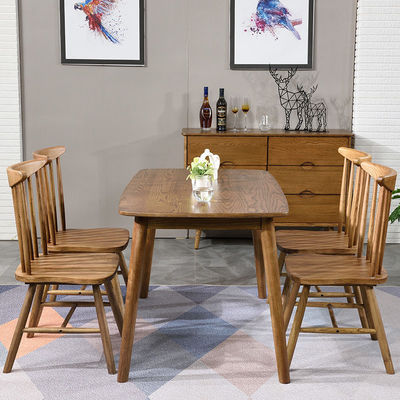 Table à manger en bois massif pour les mariages en bois