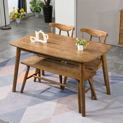 Table à manger en bois massif pour les mariages en bois