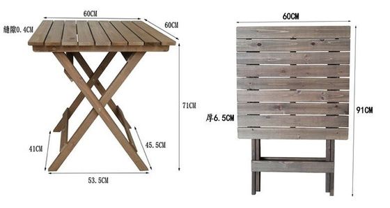 Emballage du courrier Y Ensembles de meubles de patio extérieur durables avec bois massif Ensemble de salle à manger moderne et chaises de jardin