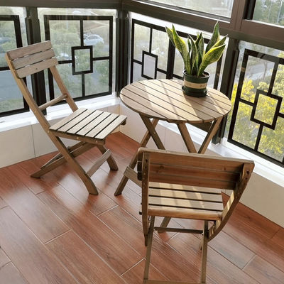 Emballage du courrier Y Ensembles de meubles de patio extérieur durables avec bois massif Ensemble de salle à manger moderne et chaises de jardin
