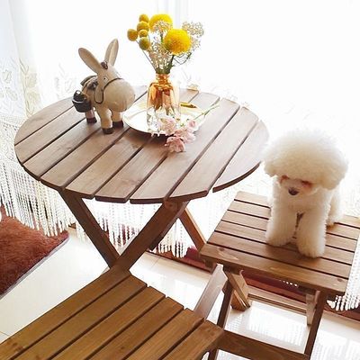 Emballage du courrier Y Ensembles de meubles de patio extérieur durables avec bois massif Ensemble de salle à manger moderne et chaises de jardin