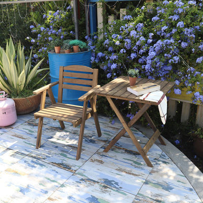 Emballage du courrier Y Ensembles de meubles de patio extérieur durables avec bois massif Ensemble de salle à manger moderne et chaises de jardin