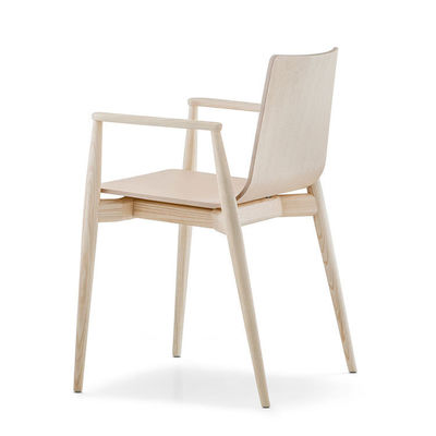 Nordic Light Luxury fauteuil en bois massif fauteuil de cuisine rembourrée en cuir pour hôtels Café et salon Emballage du courrier