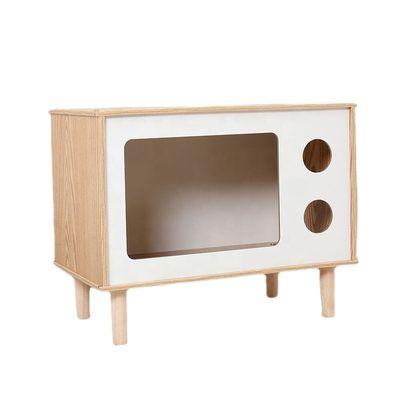 Moderne multi-fonctionnel nid en bois pour animaux de compagnie et armoire latérale pour les meubles de salon contemporains