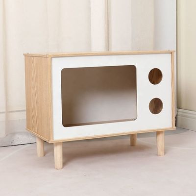Moderne multi-fonctionnel nid en bois pour animaux de compagnie et armoire latérale pour les meubles de salon contemporains