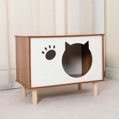 Moderne multi-fonctionnel nid en bois pour animaux de compagnie et armoire latérale pour les meubles de salon contemporains