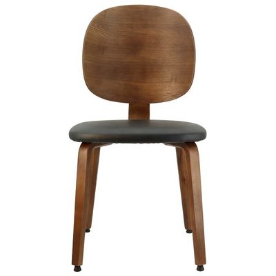 Accueil Meubles Chaise de salle à manger en bois avec revêtement en cuir ou en tissu et artisanat supérieur