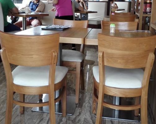 Hôtel/café/restaurant Chaise à manger en bois avec bois de qualité commerciale