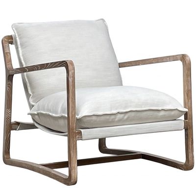 Meubles de salon Meilleur fauteuil en bois avec siège rembourrée et cadre en bois massif