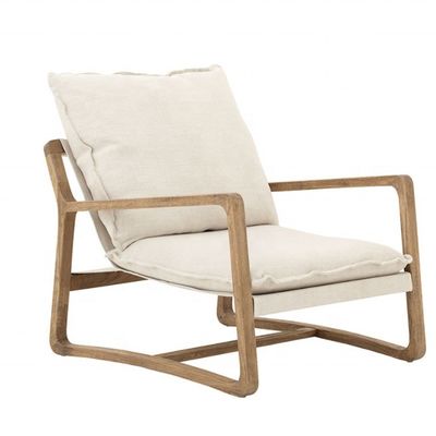 Meubles de salon Meilleur fauteuil en bois avec siège rembourrée et cadre en bois massif