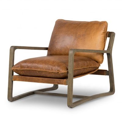 Meubles de salon Meilleur fauteuil en bois avec siège rembourrée et cadre en bois massif