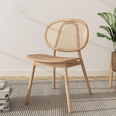 Dernières 5 étoiles chaise en rotin meubles en chêne massif chaises de bureau prêtes à l'emploi personnalisées dans un design moderne