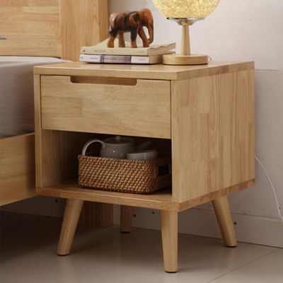 Table de nuit en bois massif Armoire de rangement à la mode pour la décoration des chambres à coucher et du salon